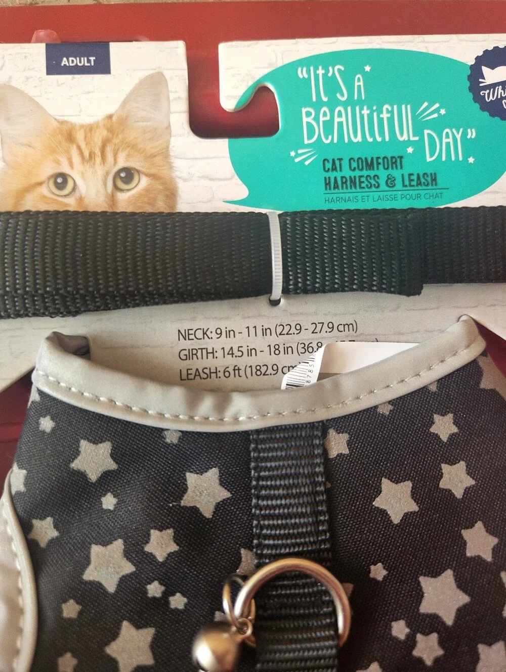 NWT New Kittie Cat Bundle Harness Leash Adult and Kitten Size with bell